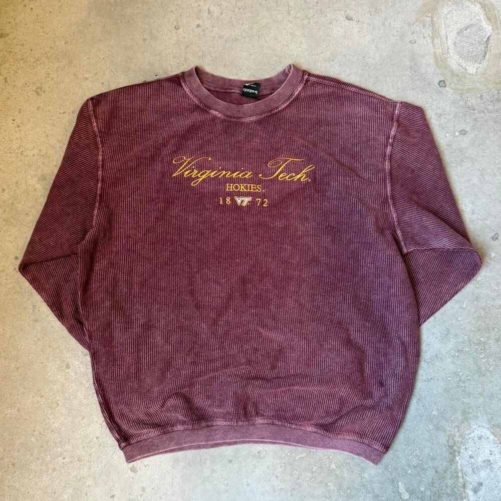Virginia Tech Ribbed Crewneck Sweatshirt